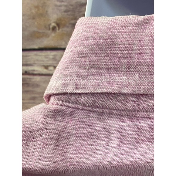 Peter Millar Linen Short sleeve button up shirt Pink 29x24 - Picture 7 of 10